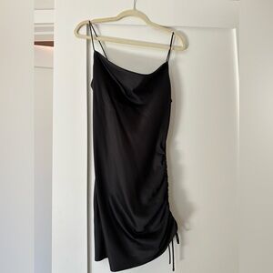 Black slip dress